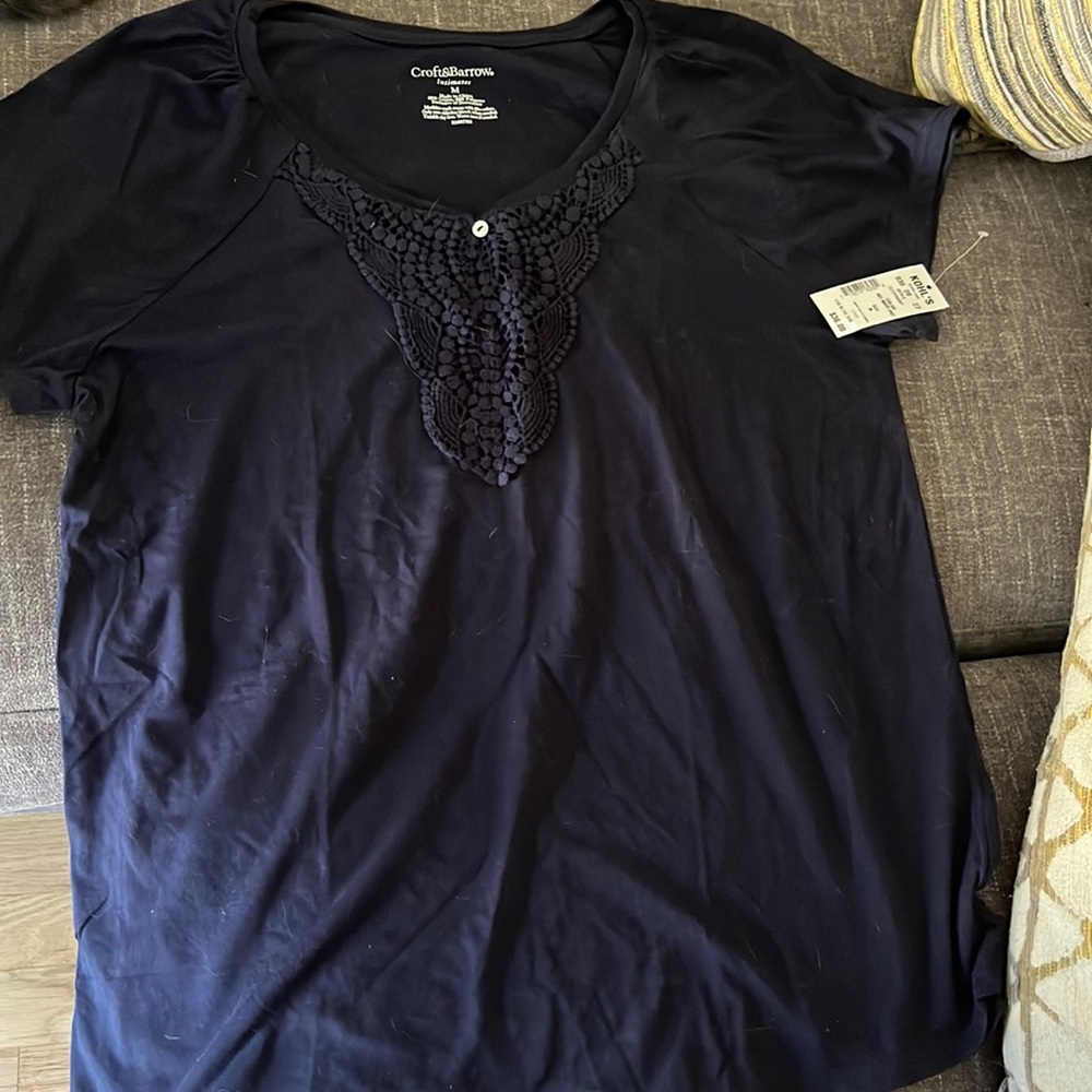 Croft&Borrow navy blue shirt size medium
